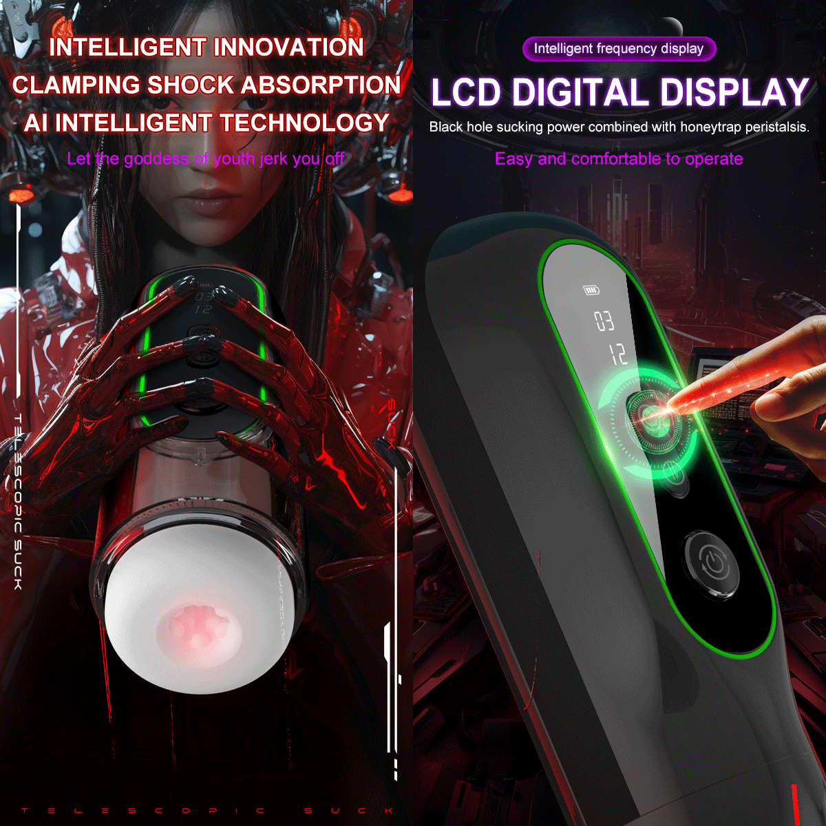 Space Traveler Male Masturbator with APP Control - 9 Vibration Modes USB Rechargeable