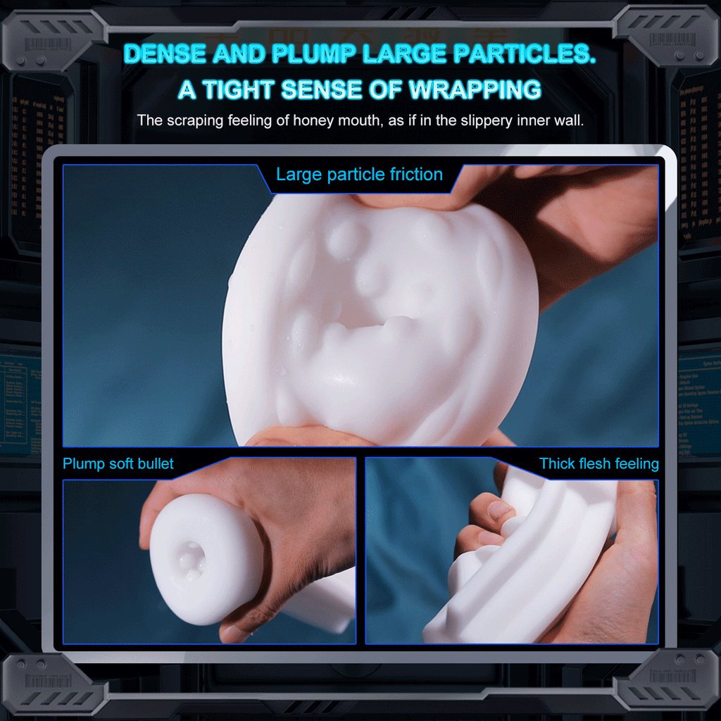 Premium Space Male Masturbator - Triple Motor Technology, Thrusting & Sucking & Vibration, Intelligent Heating, Type-C Fast Charging