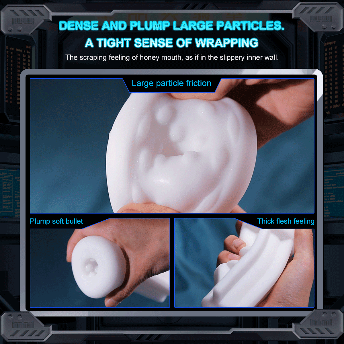 Premium Space Male Masturbator - Triple Motor Technology, Thrusting & Sucking & Vibration, Intelligent Heating, Type-C Fast Charging