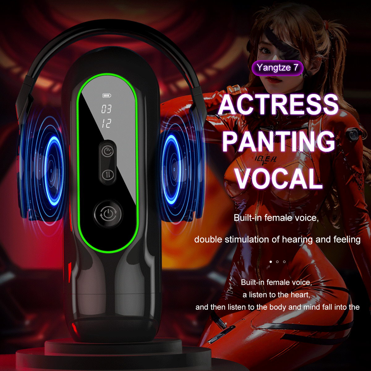 Space Traveler Male Masturbator with APP Control - 9 Vibration Modes USB Rechargeable