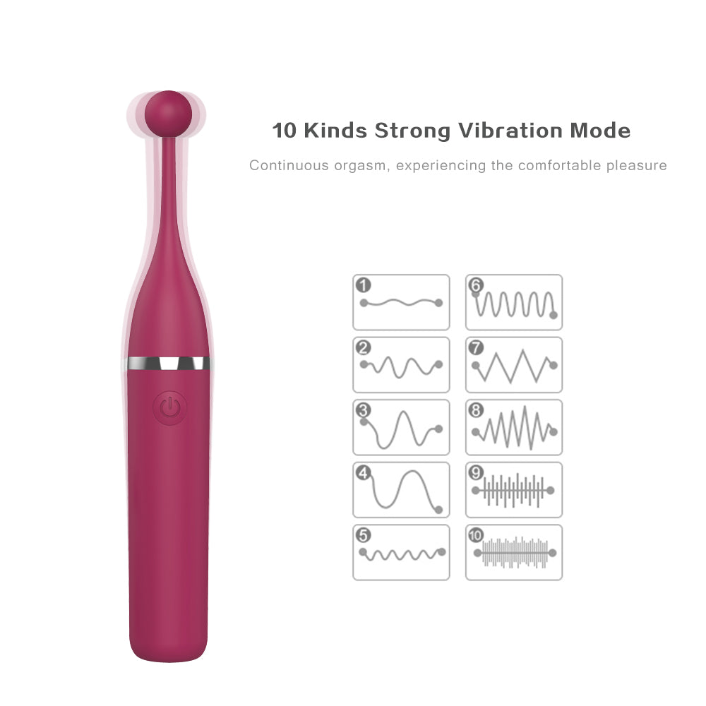 Dual-Action Tongue Licking Vibrator - 9 Vibration Modes + 9 Licking Modes USB Rechargeable Pleasure Device