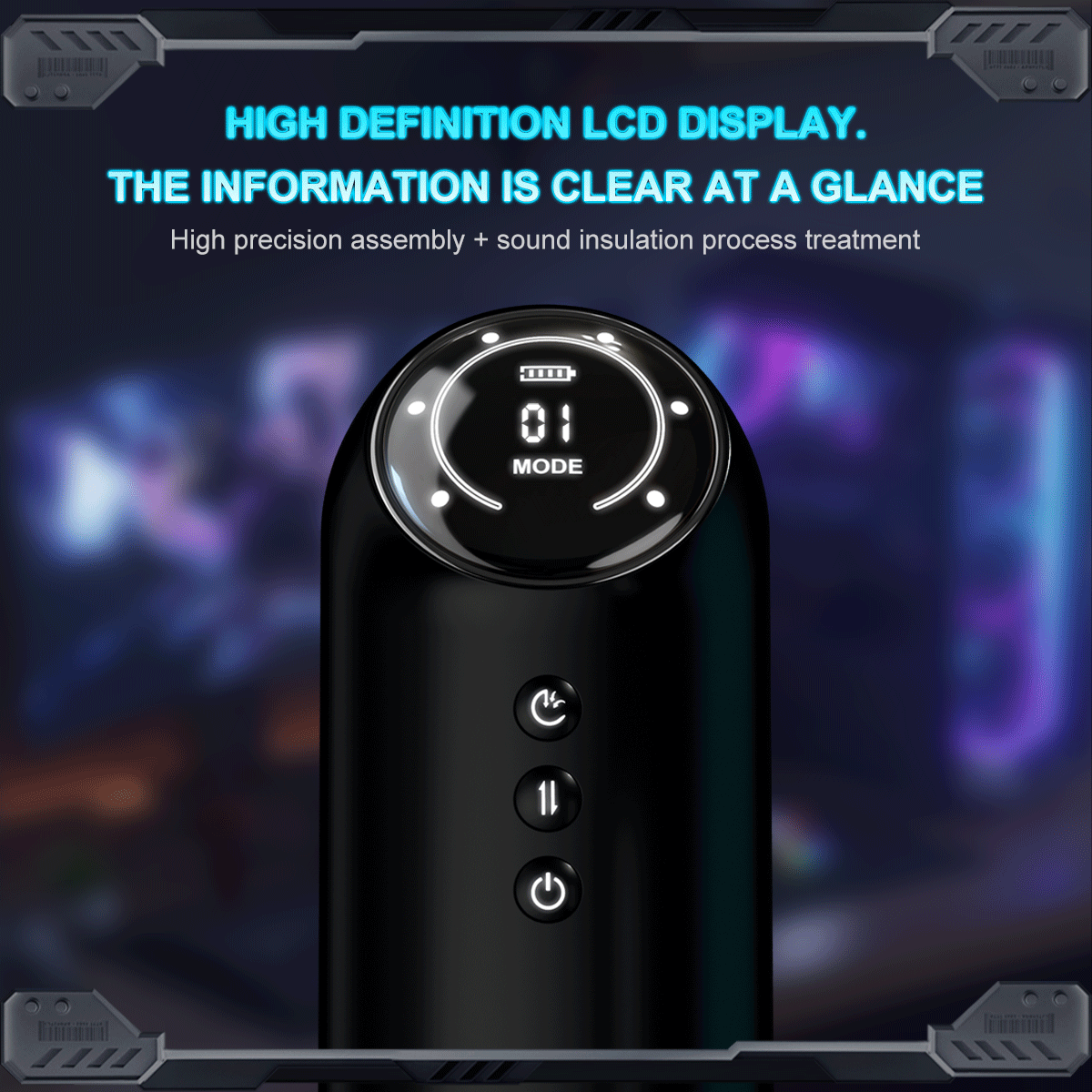 Premium Space Male Masturbator - Triple Motor Technology, Thrusting & Sucking & Vibration, Intelligent Heating, Type-C Fast Charging