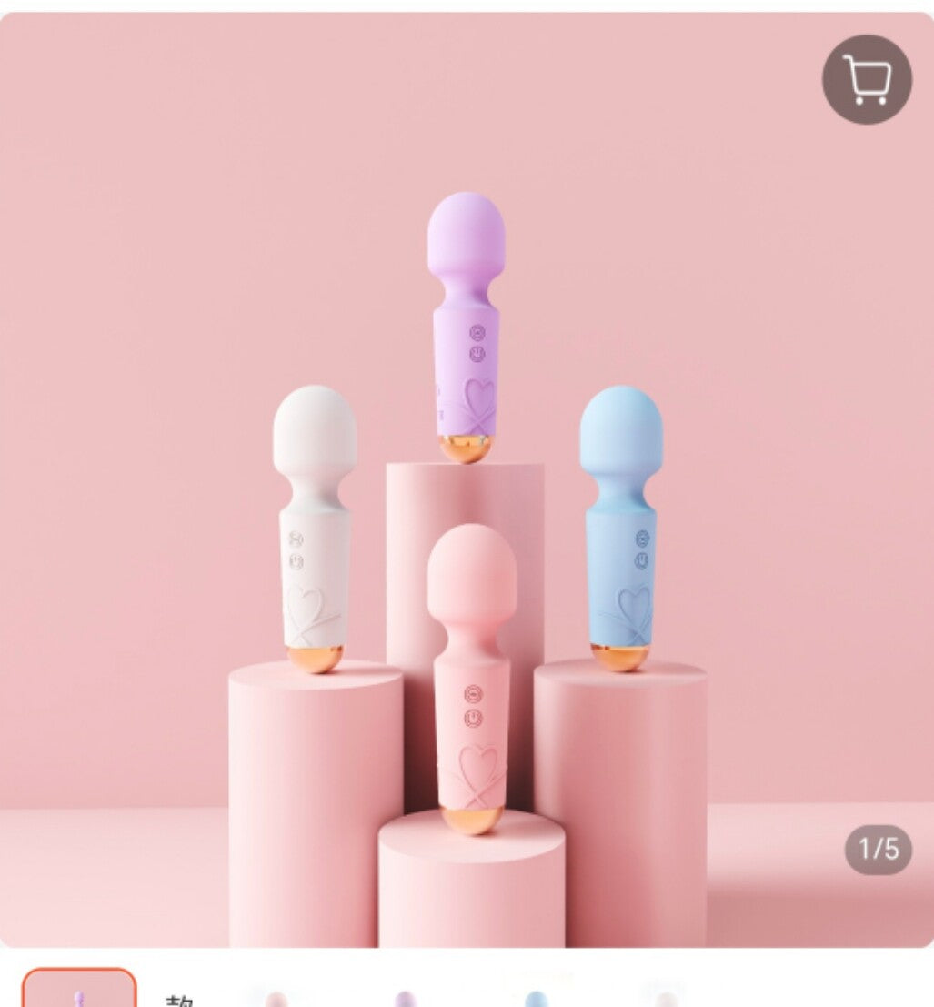 Mini Bullet Vibrator - USB Rechargeable Silicone Massager, Ultra Quiet <55dB, Compact & Portable
