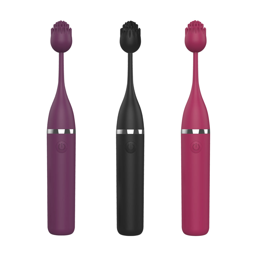 Dual-Action Tongue Licking Vibrator - 9 Vibration Modes + 9 Licking Modes USB Rechargeable Pleasure Device