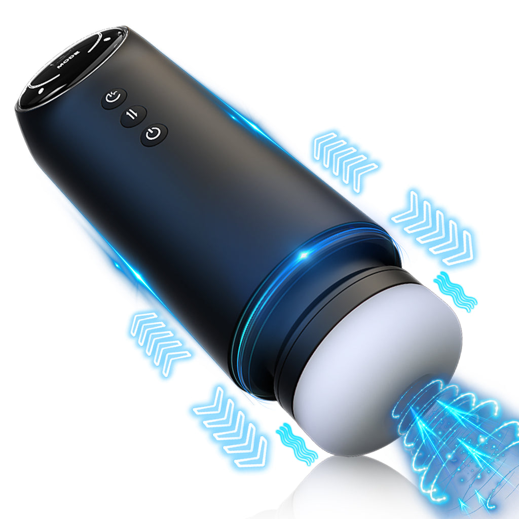 Premium Space Male Masturbator - Triple Motor Technology, Thrusting & Sucking & Vibration, Intelligent Heating, Type-C Fast Charging