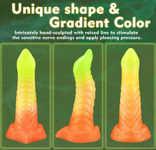 Pink Blue Realistic Dildo with Suction Cup - 20cm Premium Liquid Silicone
