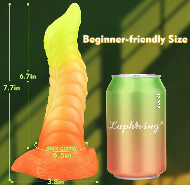 Pink Blue Realistic Dildo with Suction Cup - 20cm Premium Liquid Silicone