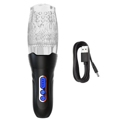3-in-1 Automatic Male Masturbator - Thrusting, Rotating & Vibration, 5+5+9 Modes, USB Rechargeable, Quiet Motor