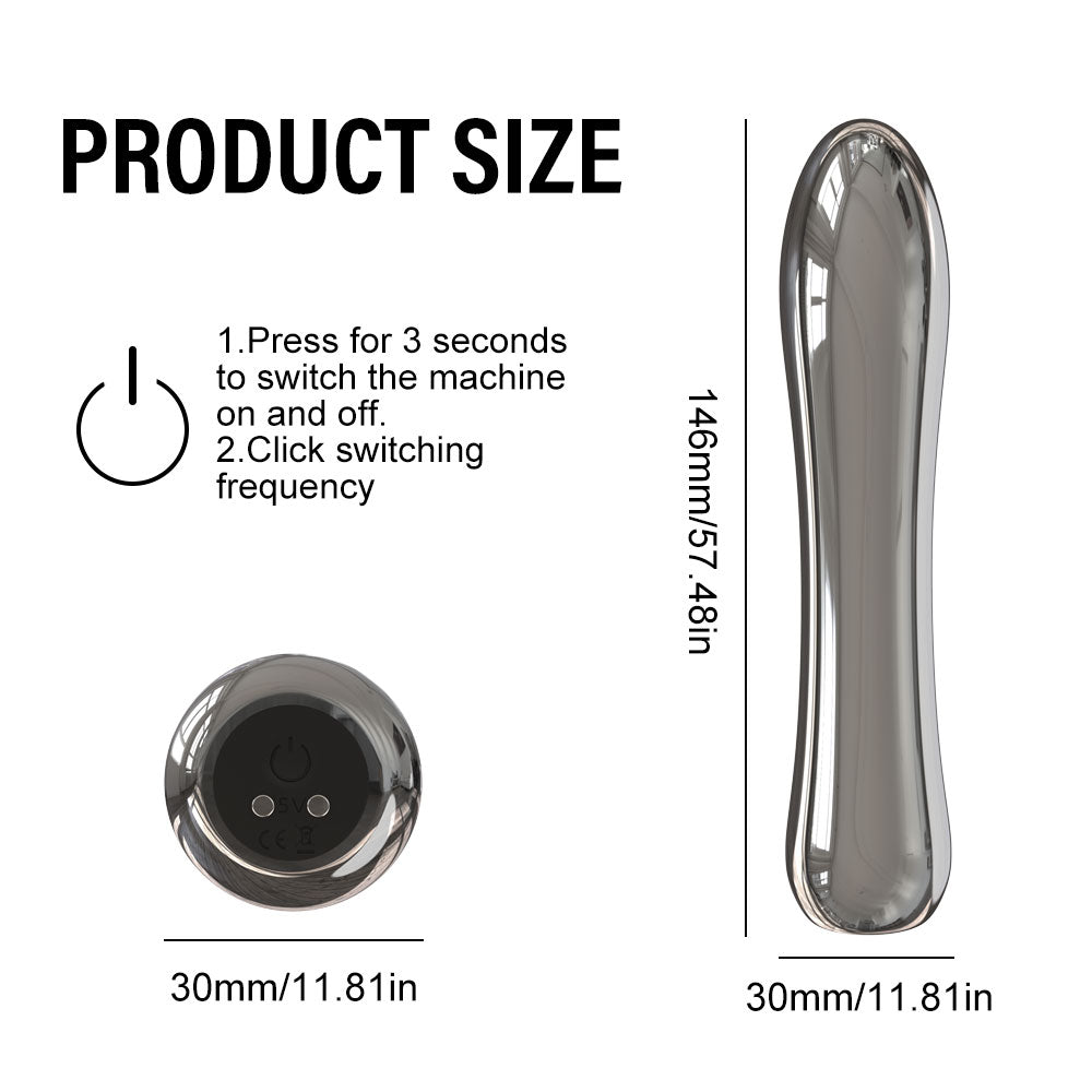 Premium Silicone Vibrator for Women - Battery Operated Personal Massager, Ultra Quiet <55dB