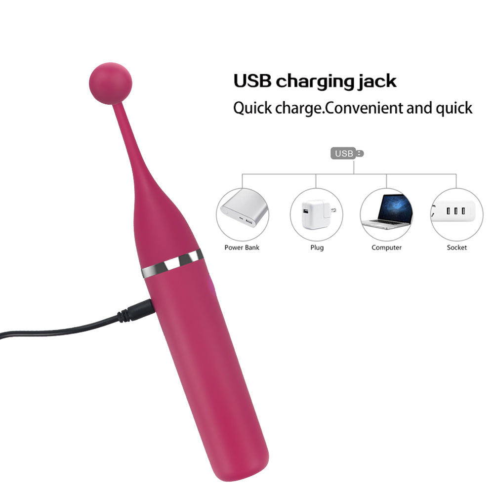 Dual-Action Tongue Licking Vibrator - 9 Vibration Modes + 9 Licking Modes USB Rechargeable Pleasure Device