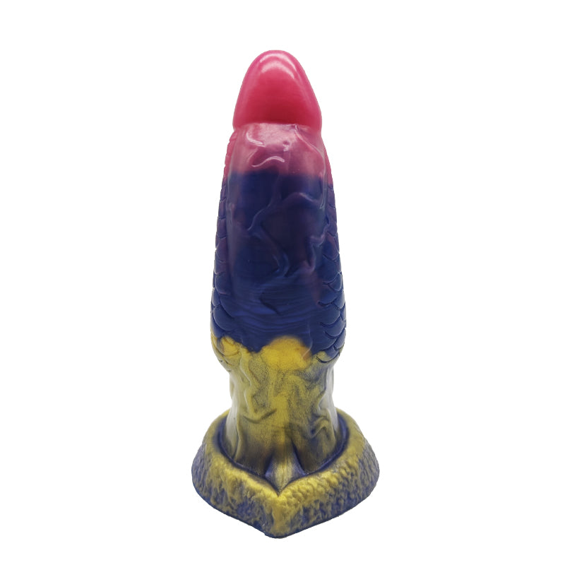 Green Realistic Dildo with Suction Cup - 17.6cm Premium Liquid Silicone Toy