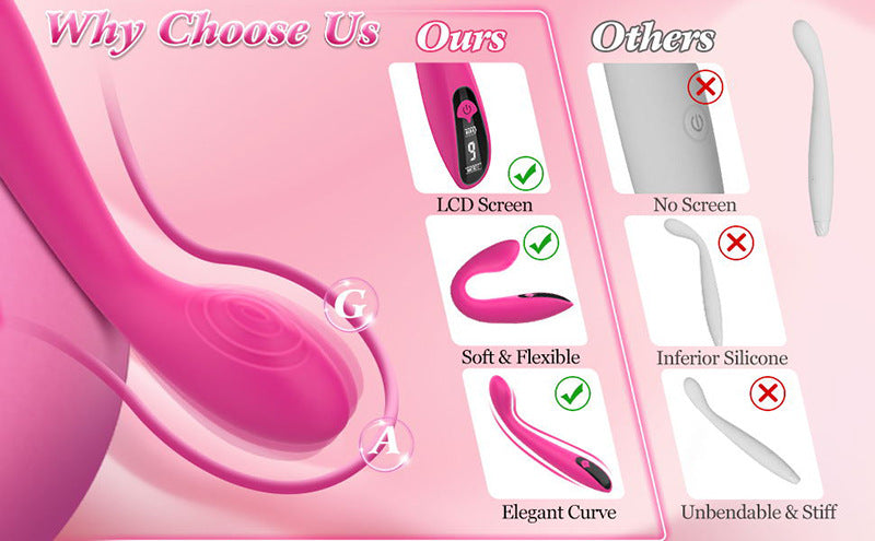 Compact Mini Vibrator - Premium Silicone+ABS Material, USB Rechargeable, Ultra Quiet Operation <50dB
