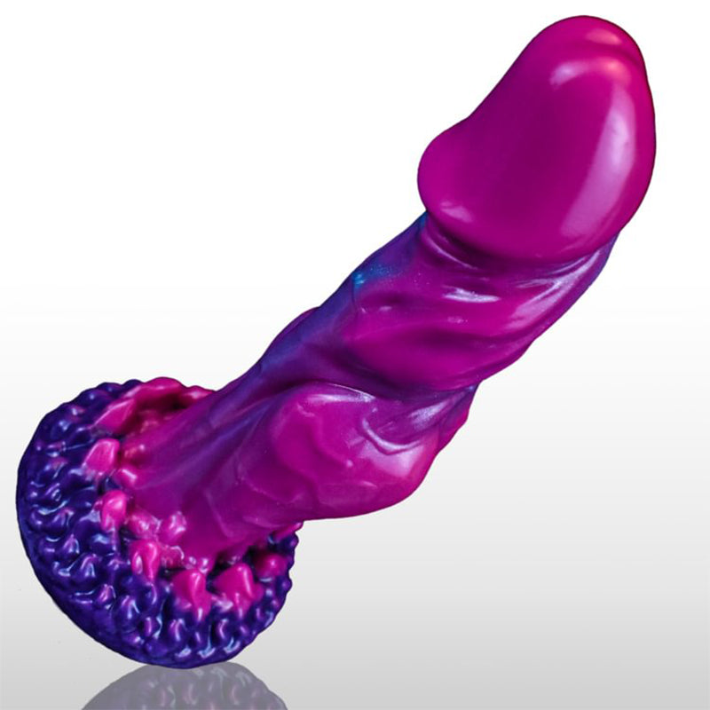 Liquid Silicone Physical Massager – Non-Vibrating, Blue, 22cm Height, 5cm Diameter, 457g, 9.5cm Suction Base – Titan