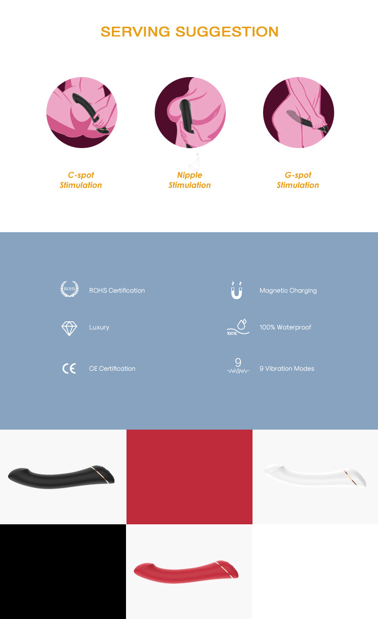 9-Function Luxury Rabbit Vibrator - Vibrating Sucking Swinging Rotating Thrusting with Heating & APP Remote Control