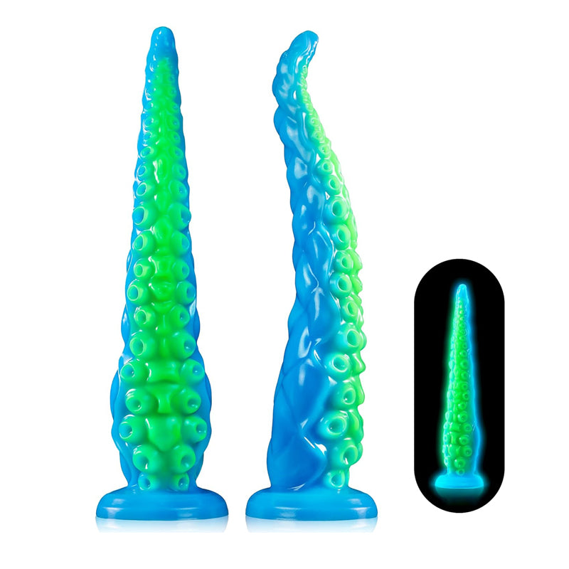 Extra Large Rainbow Realistic Dildo with Suction Cup - 47cm Premium Liquid Silicone