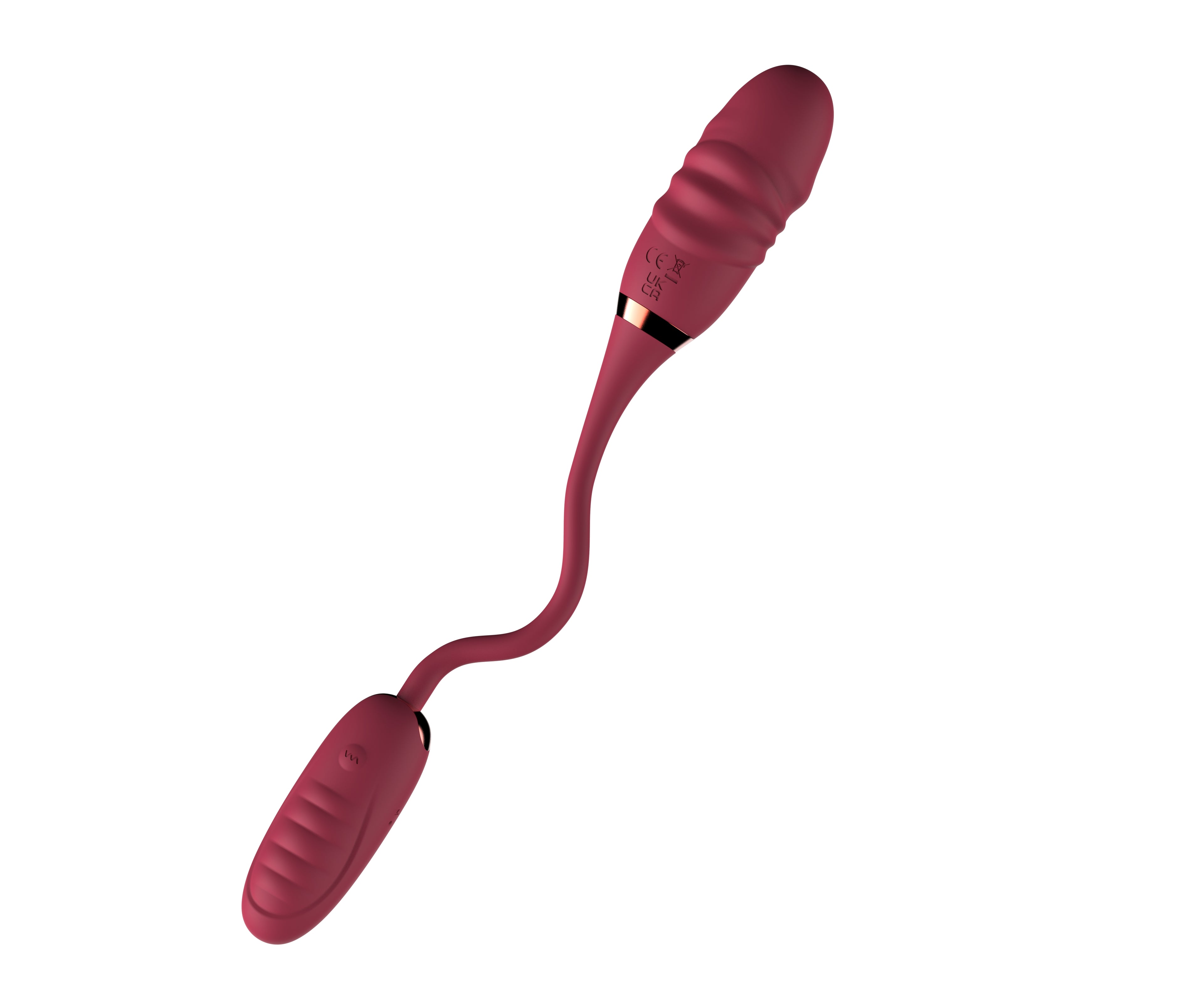 Premium Dual-Ended Vibrator with Wireless Remote Control - Textured Silicone 165mm USB Rechargeable <50dB Quiet Massager